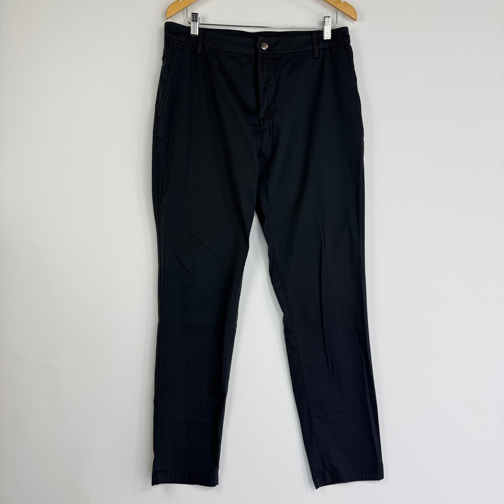 Birddogs Chino Pants Mens 34x32 Navy Blue Built-in Liner Stretch Performance